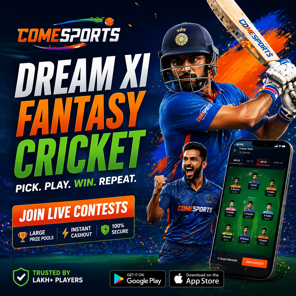 batball11 fantasy cricket contest selection